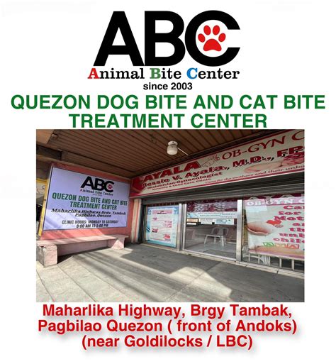 Quezon Dog Bite and Cat Bite Treatment Center Animal Bite .